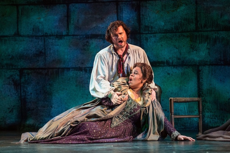 Kirk Dougherty and Reyna Carguill in Verdi's "Il Trovatore" at Sarasota Opera. Photo: Rod Millington
