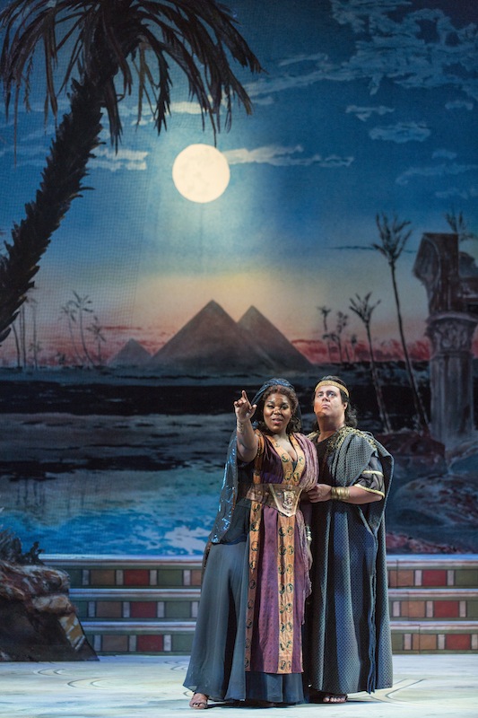 Michelle Johnson and Jonathan Burton in Verdi's "Aida" at Sarasota Opera. Photo: Rod Millington