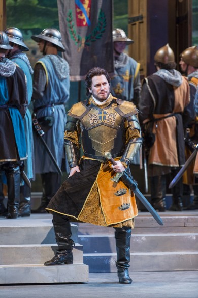 Martin Nusspaumer is Arrigo in Verdi's "La battaglia di Legnano" at Sarasota Opera.  Photo: Rod Millington