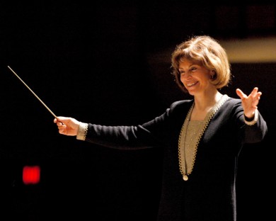 Joann Falletta, who will conduct Friday night, has served longer than any previous Buffalo Philharmonic music director.