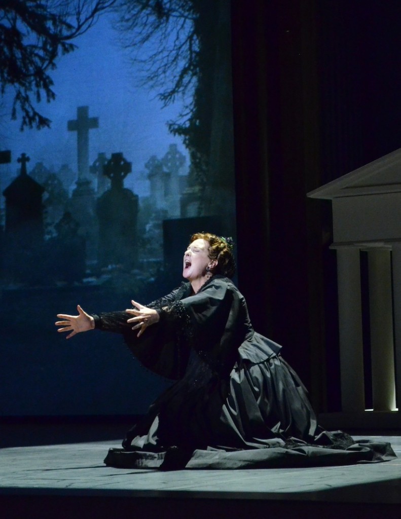 Lauren Flanigan as Christine Mannon in Marvin David Levy's "Mourning Becomes Electra," which opened Florida Grand Opera's season Thursday night at the Broward Center.