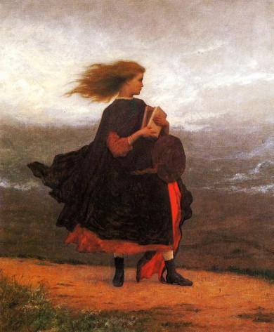 "The Girl I Left Behind Me" canvas by Eastman Johnson, c.1873. 