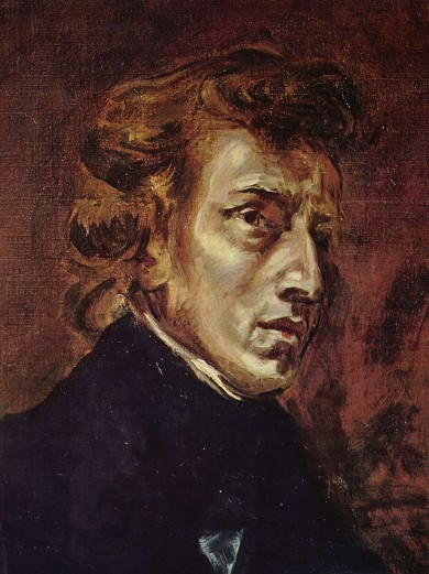 Frederic Chopin. Painting by Eugene Delacroix.