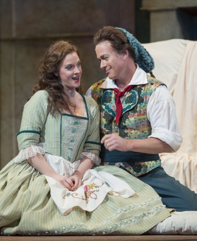 Maeve Höglund and Philip Cutlip in Mozart's "The Marriage of FIgaro" at Sarasota Opera. Photo: Rod MIllington