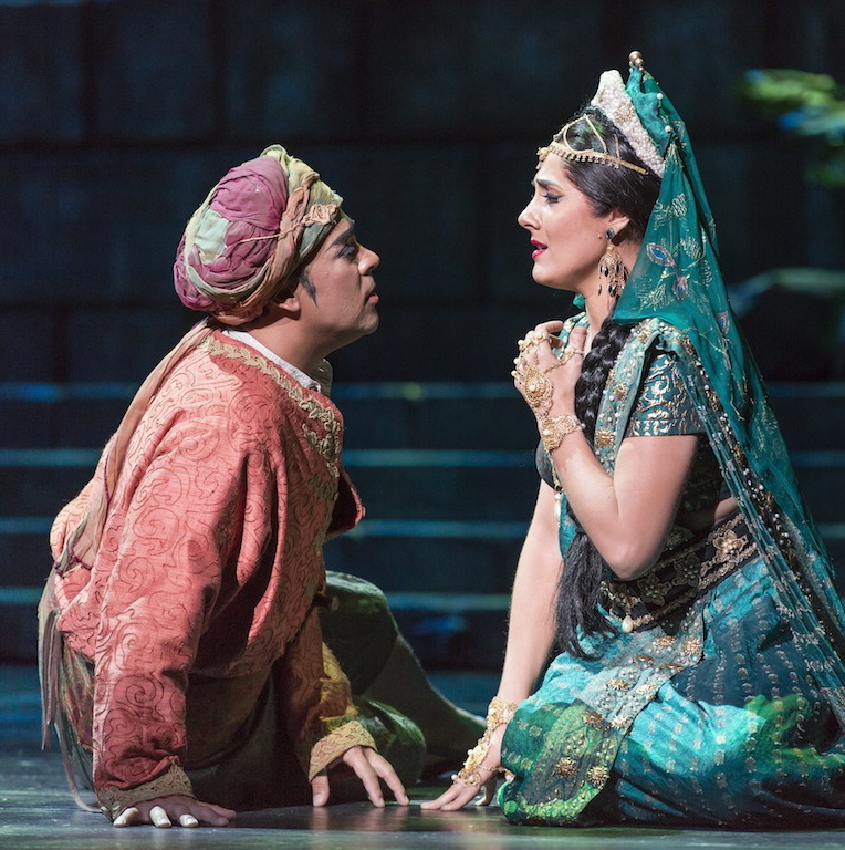 xx and Sydney Mancasola in Bizet's "The Pearl Fishers" at Florida Grand Opera. Photo: Rodd MIllington