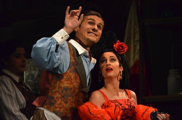 Javier Abreu and foofah in the Sunday matinee performance of FGO's "Barber of Seville." Photo: Brittany Mazzurco Muscato.