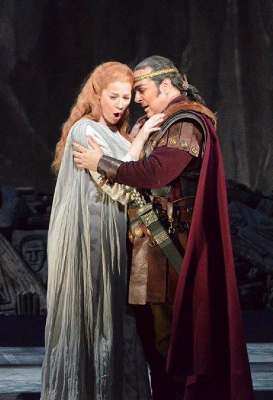 Mary Elizabeth Williams and Frank Porretta sang the lead roles in the second-cast performance of FGO's "Norma" on Sunday.
