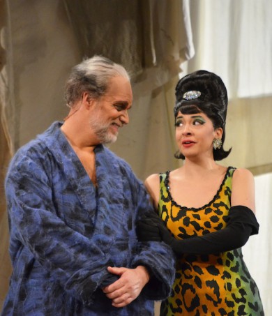 Kristopher Irmiter and Laura Tatulescu in Florida Grand Opera's production of Donizetti's "Don Pasquale."