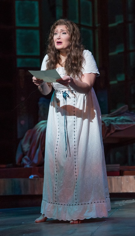 Dina Kuznetsova stars as Tanya in Florida Grand Opera's production of Tchaikovsky's "Eugene Onegin." Photo: Chris Kakol