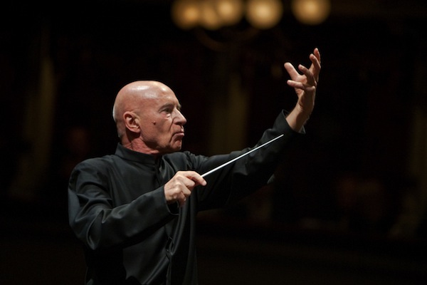 Christoph Eschenbach conducted the Bamberg Symphony Saturday night at the Arsht Center. File photo: DiLuca Piva