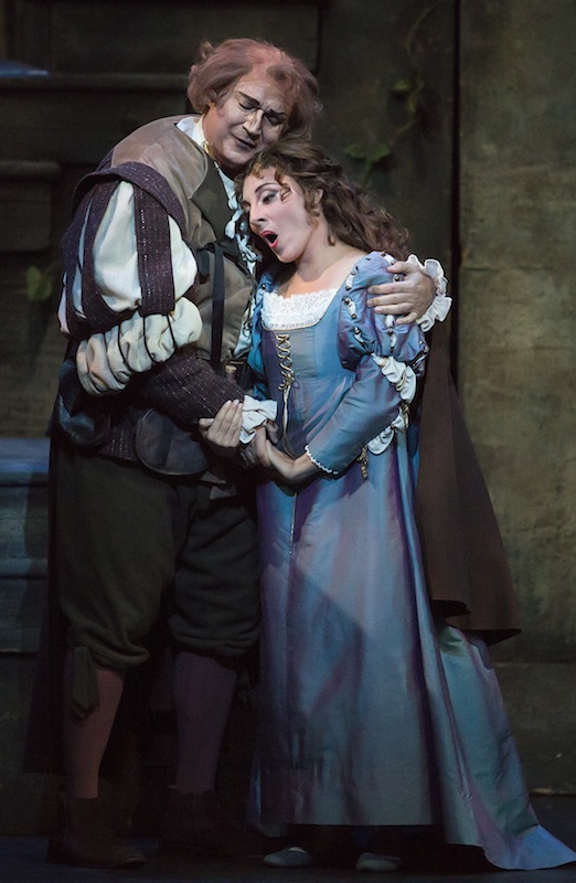 Michael Chioldi and Andrea Carroll in Verdi's Rigoletto" Friday night at Palm Beach Opera. 
