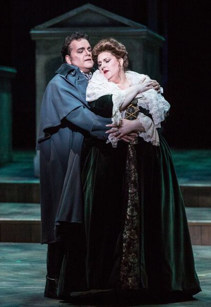 Rafael Davila and Tamara Wilson star in FGO's production of Verdi's "Un ballo in maschera" (A Masked Ball). Photo: Brittany Mazzurco