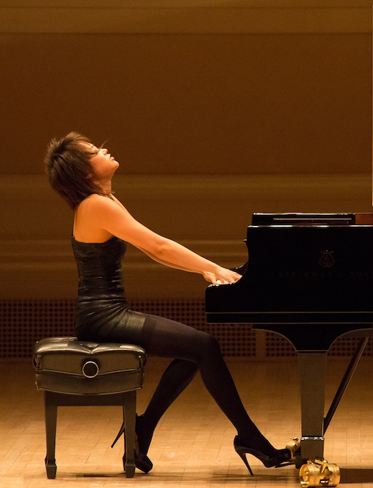 Yuja Wang will perform music of Rachmaninoff and Shostakovich in the New World Symphony's season-opening program, October 4-5. Photo: Ian Douglas 