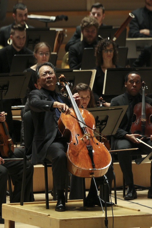Yo-Yo Ma performed Strauss's "Don Quixote" with Michael Tilson Thomas and the New World Symphony Saturday night at the Arsht Center. Photo: SIggi Bachmann