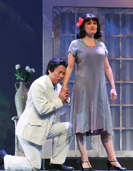 Kathryn Grumley and JeongMin Huh in Puccini's '"La Rondine" Thursday night at the Miami Music Festival. 