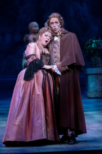 Lyubov Petrova and Jonathan Michie as the Countess and Count in Mozart's "The Marriage of Figaro" at Florida Grand Opera.