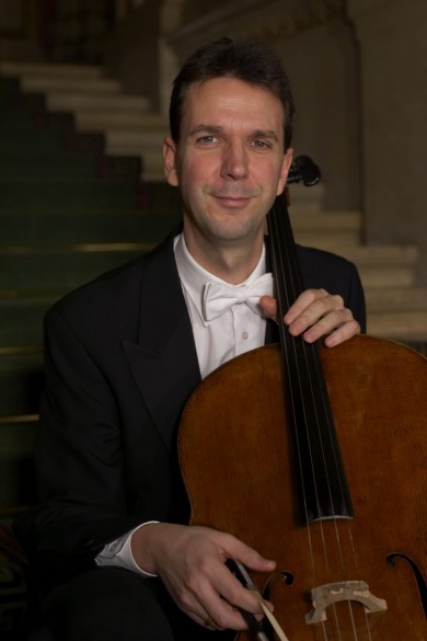 Tamás Varga, principal cellist of the Vienna Philharmonic, performed with New World Symphony members in Sunday's chamber program. Photo: Wilfried Hedenborg
