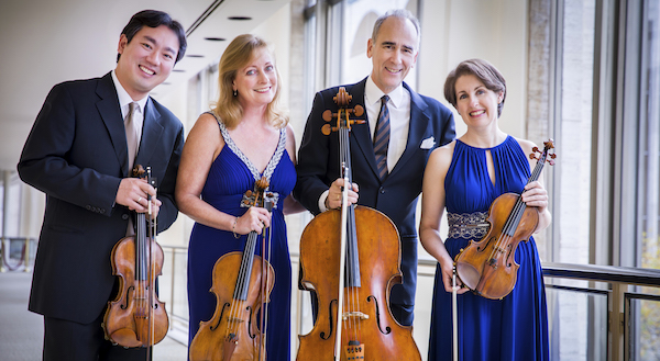 The New York Philharmonic String Quartet performed Tuesday night at Temple Beth Am in Pinecrest. Photo: Chris Lee
