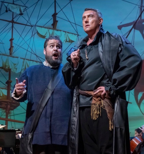 x alcic (right) in the title role of Wagnber's "The Flying Dutchman" Friday night at teh Arsht Center, prensetd by the Miami Music Festival. Photo: yyy